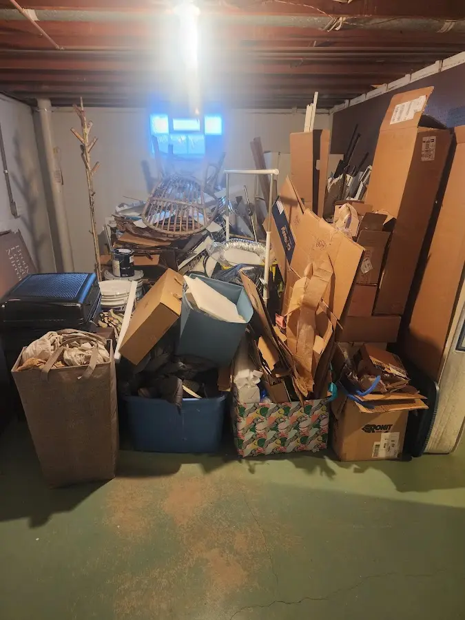 Roll-off dumpster container at job site for Construction Dumpster Rental in Berlin